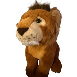 Fahlo Lion Plush Stuffed Animal Kids OS Brown Wildlife Safari Toy